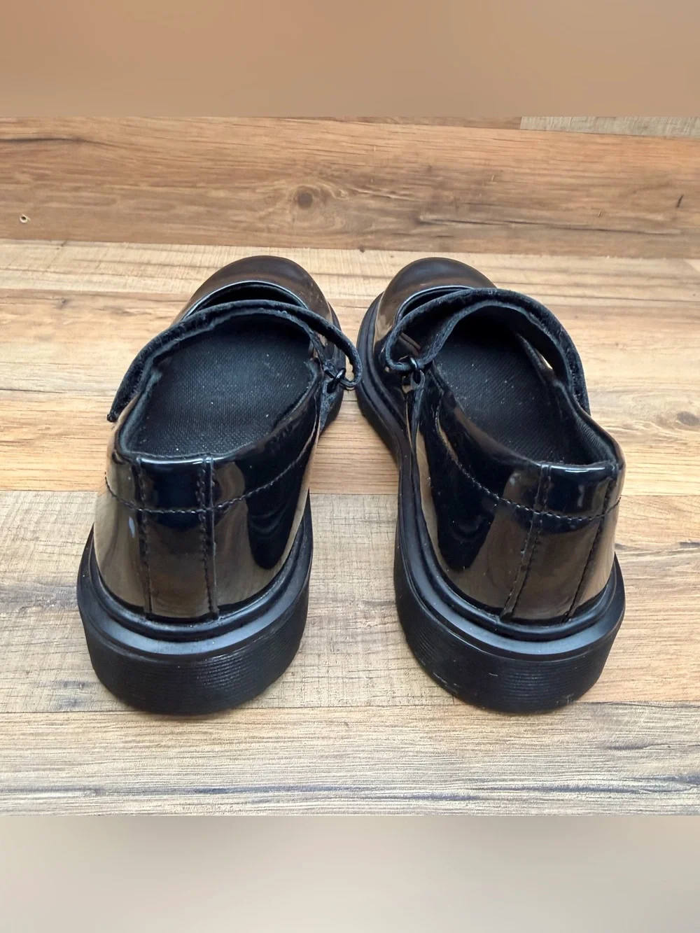 Dr Martens Maccy Mary Janes Girls Size L5 Black Patent Leather Flats